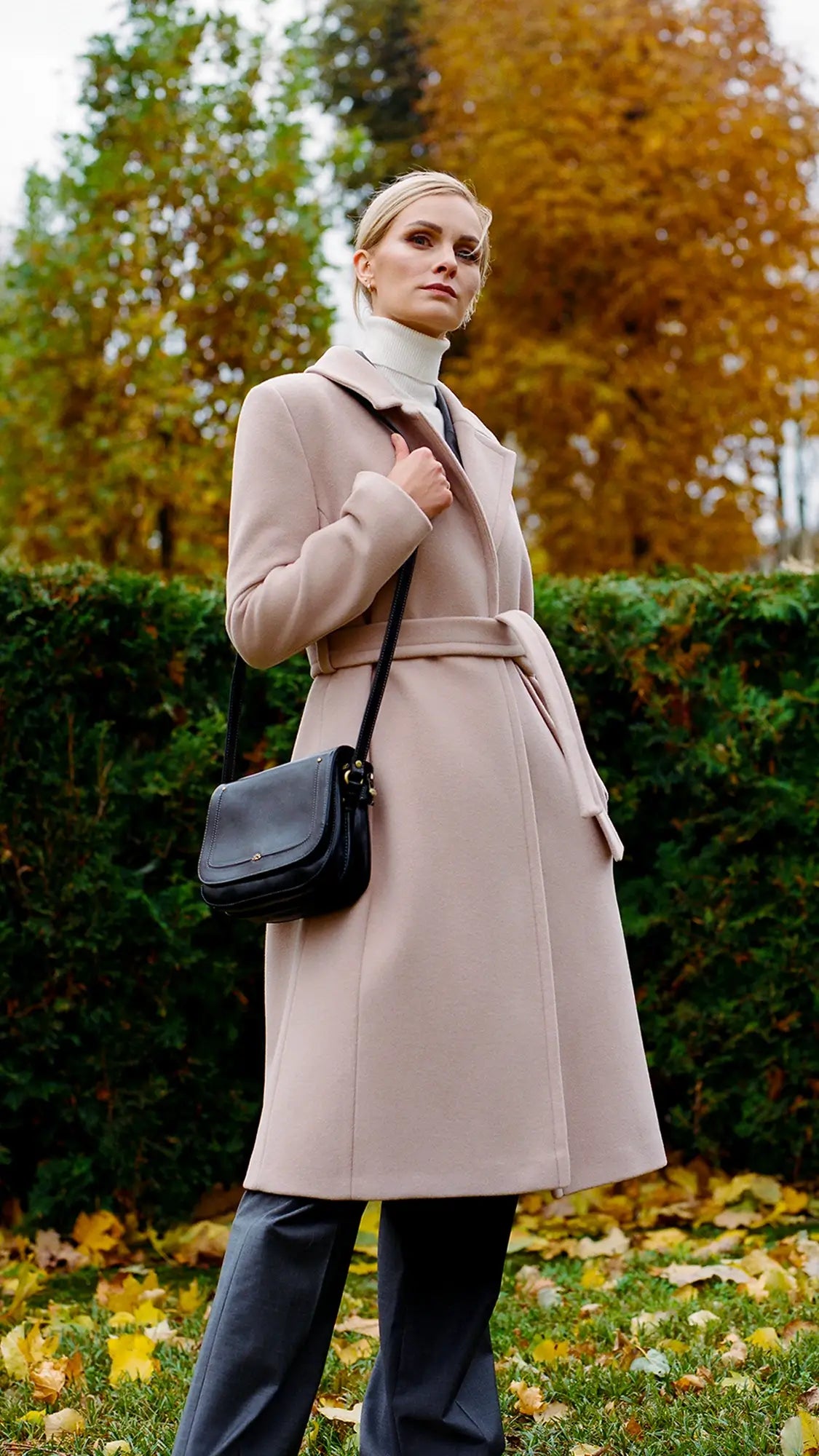 'Ash rose' classic coat
