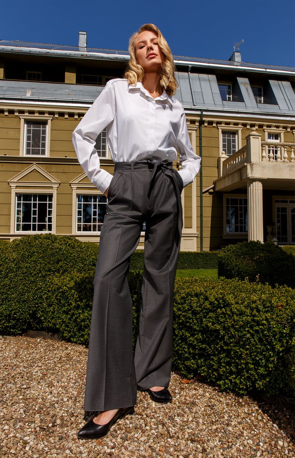 White classic shirt "Elegant"