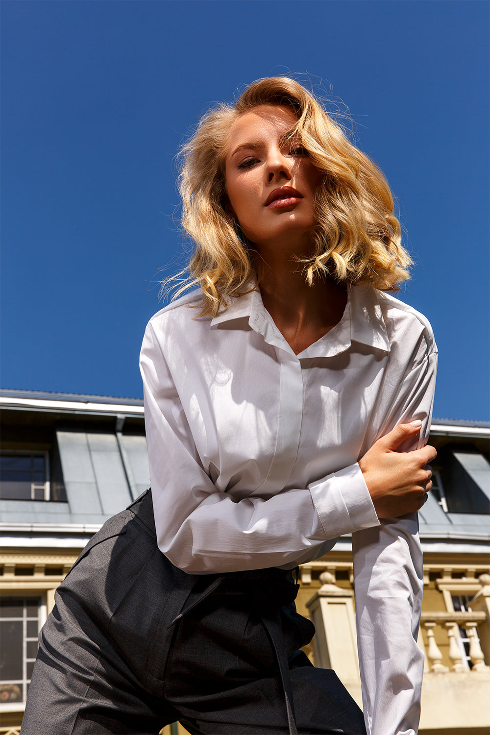 White classic shirt "Elegant"