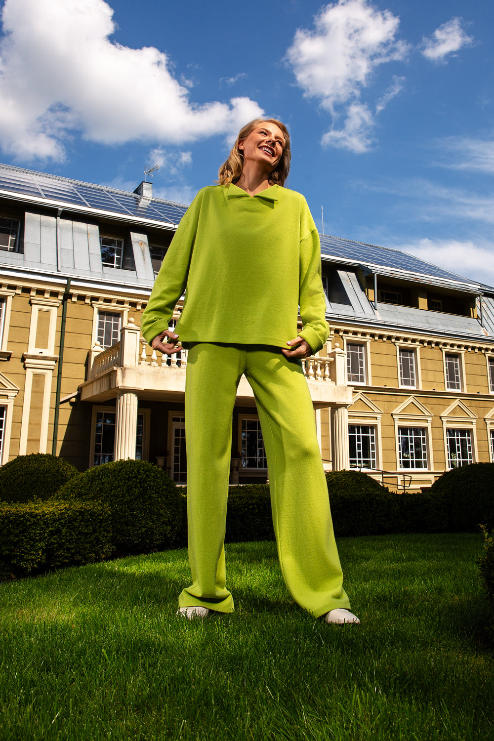 Merino wool suit "Pistachio"
