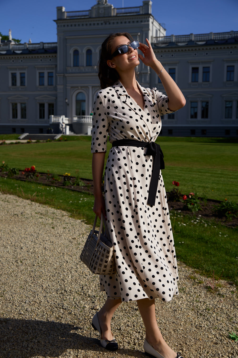 Suknelė su taškeliais "Parisian"