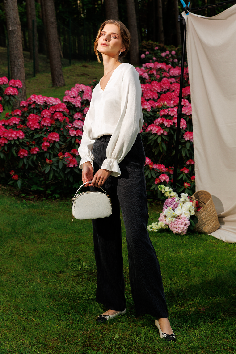 Blouse "White pearl"