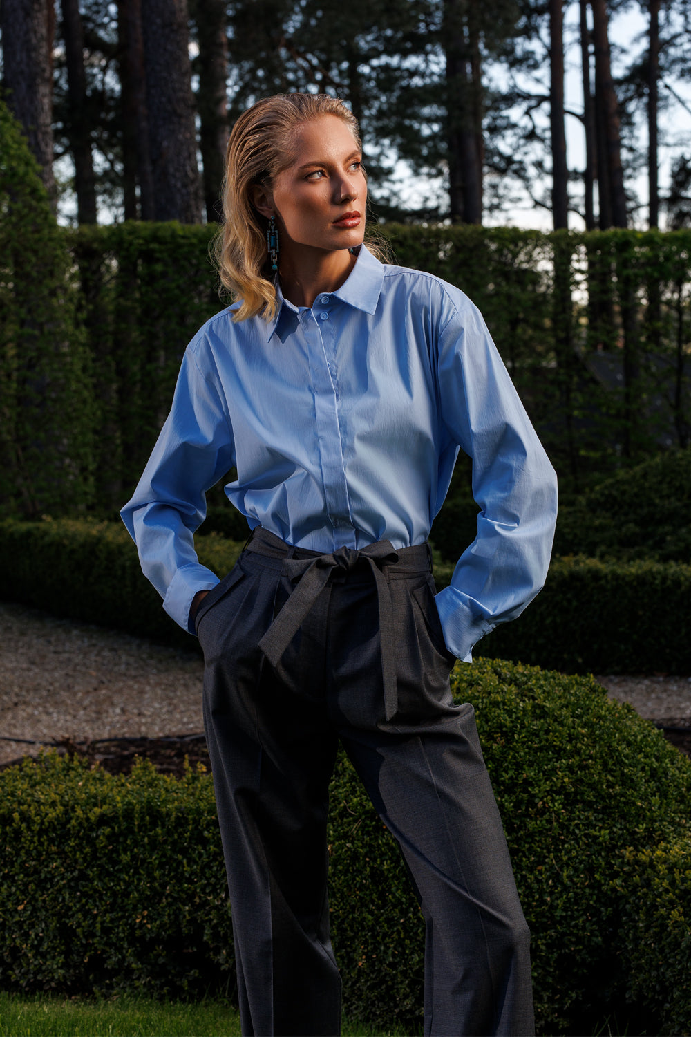 Gray color trousers 'Classics'