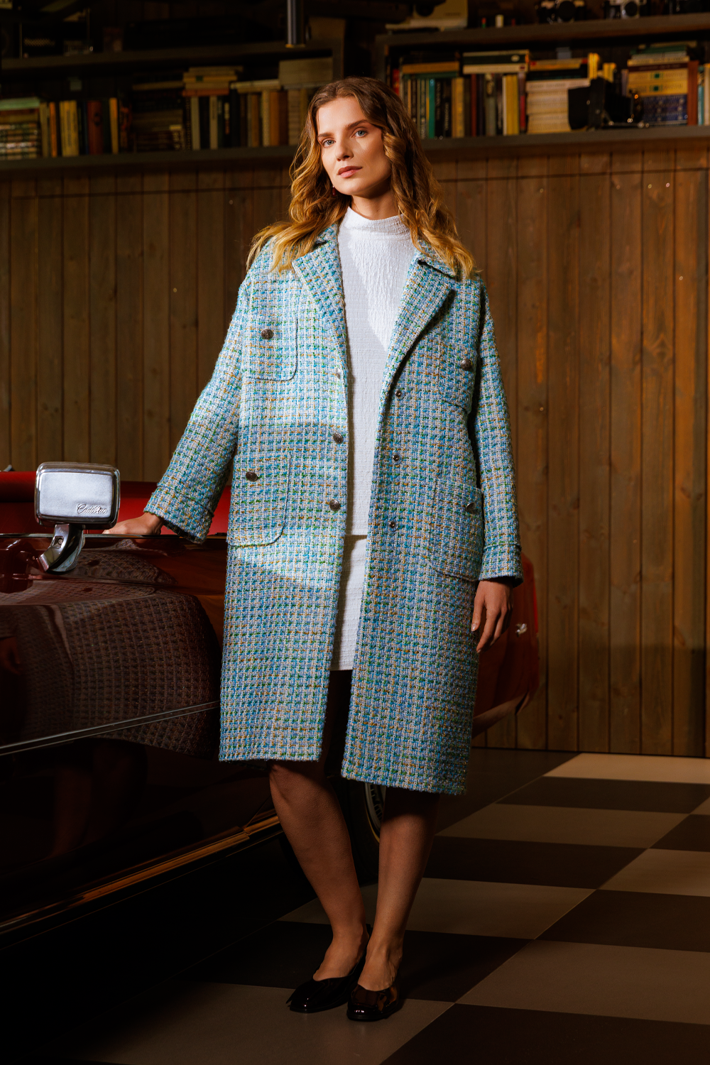 Tweed coat "Metide"