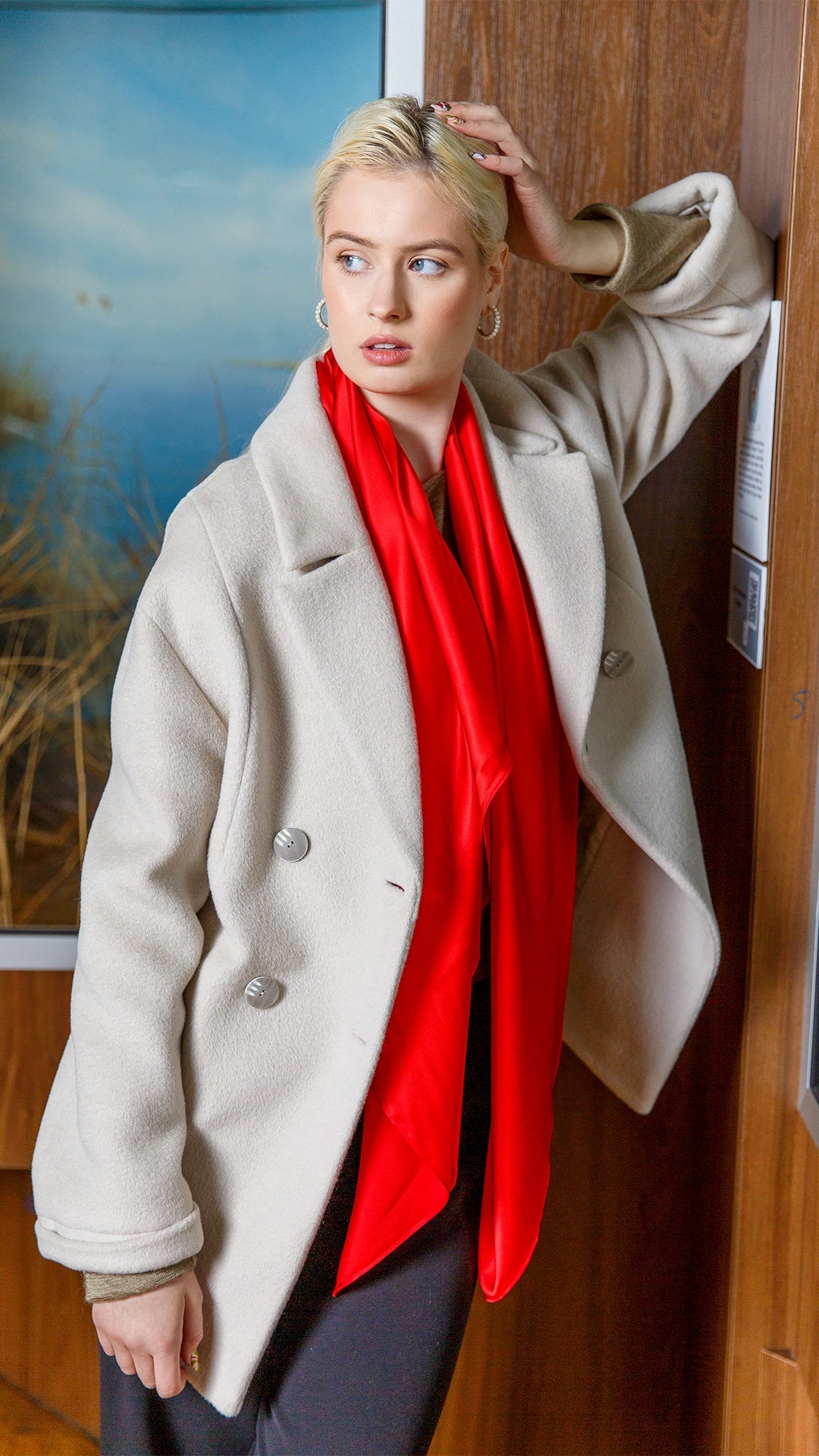 Ivory colour coat "Ivory"