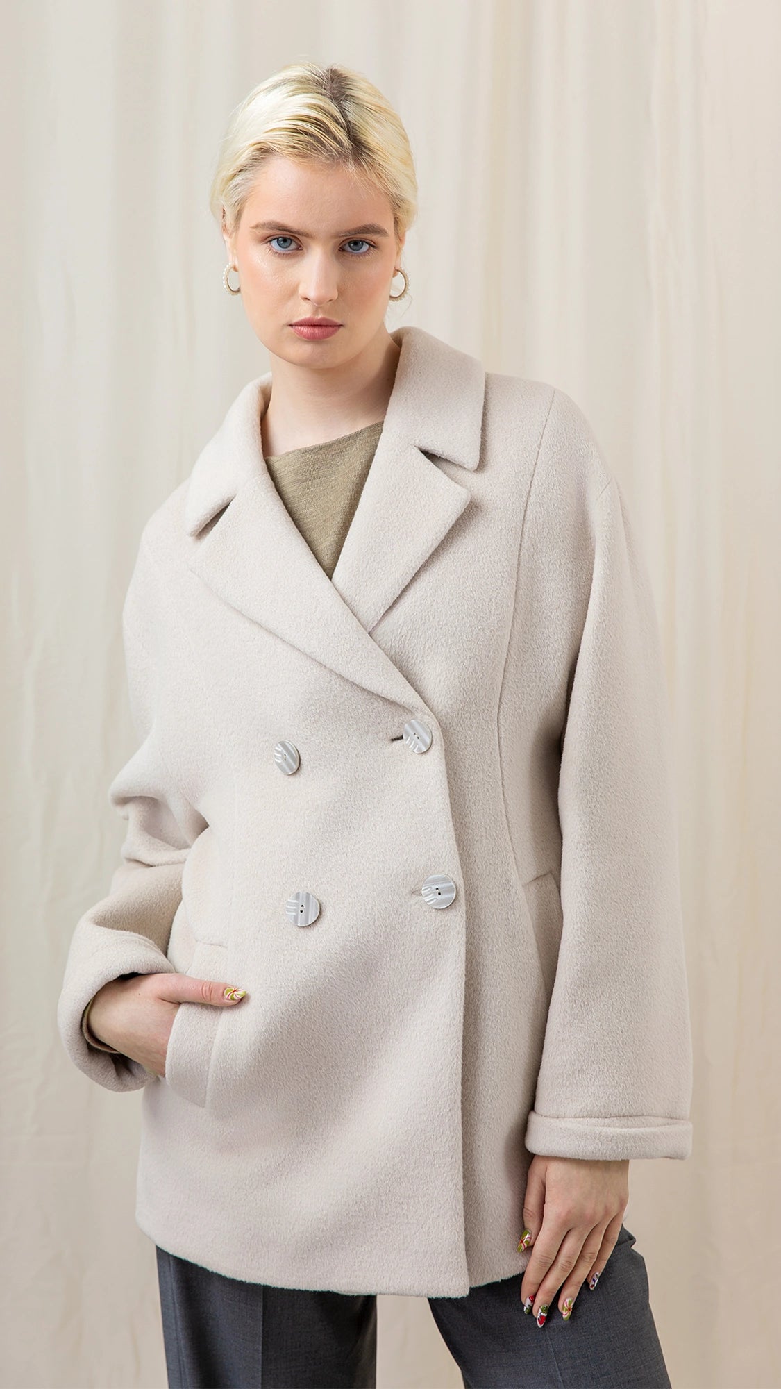 Ivory colour coat "Ivory"