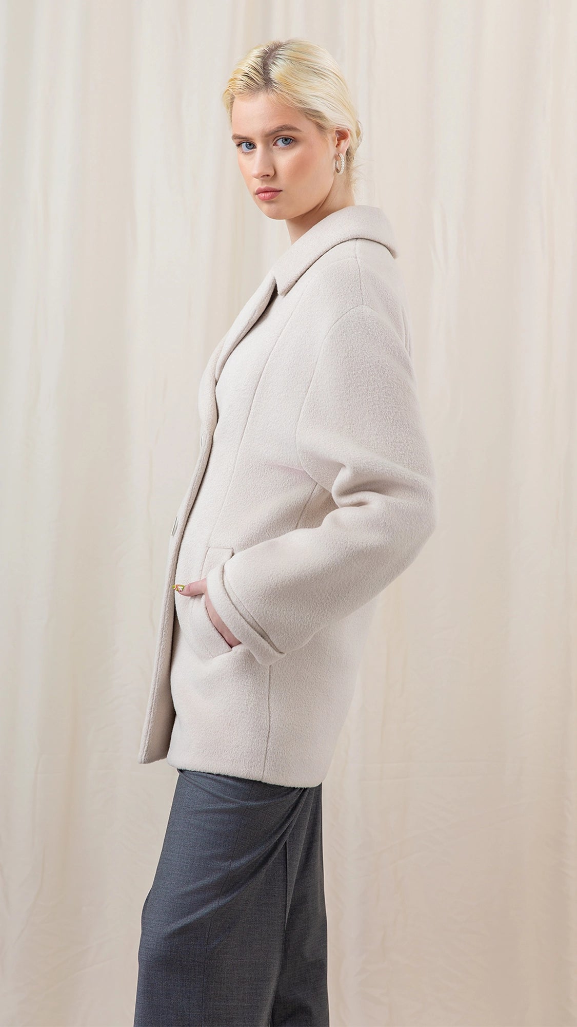 Ivory colour coat "Ivory"