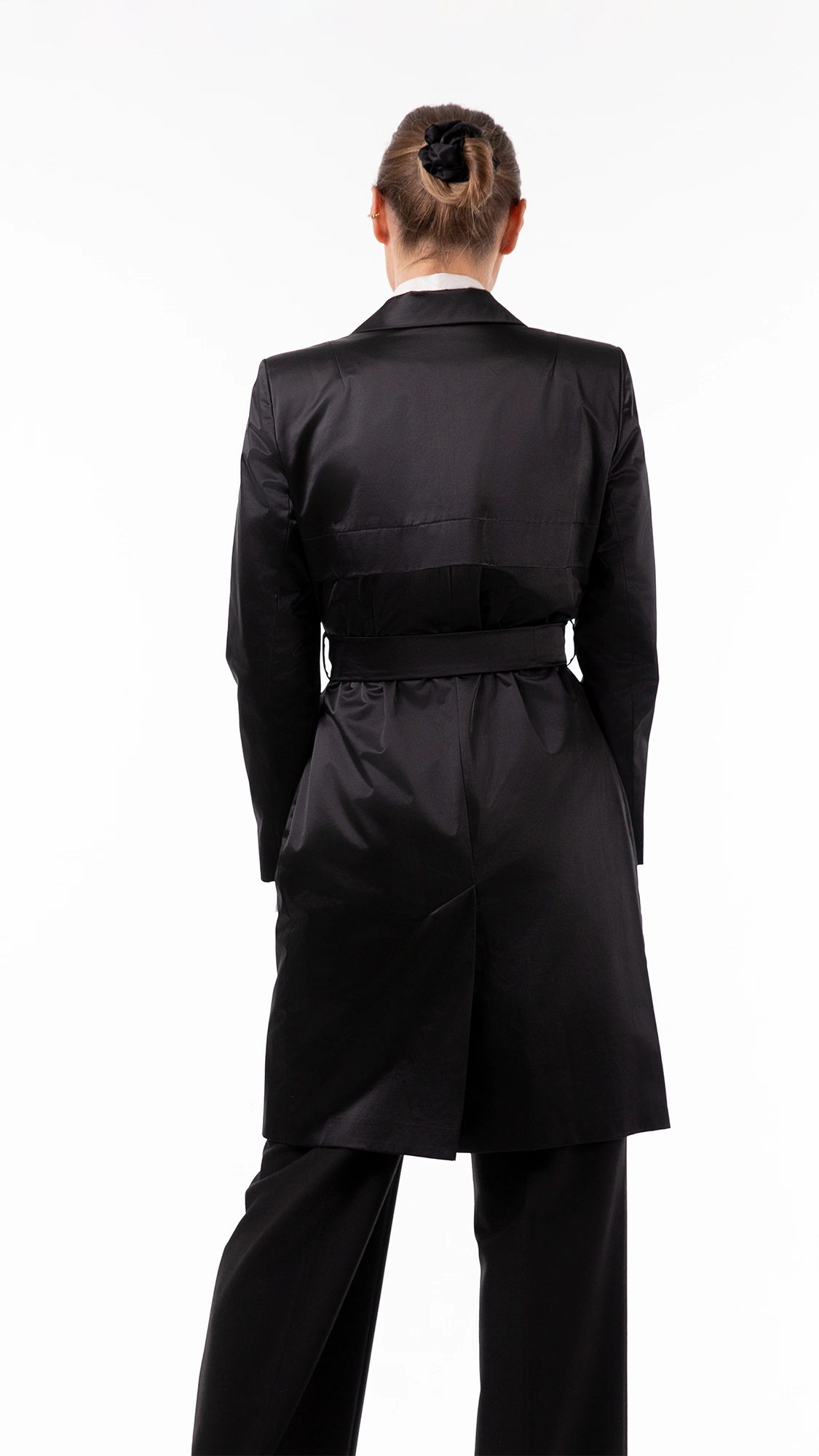 Black raincoat