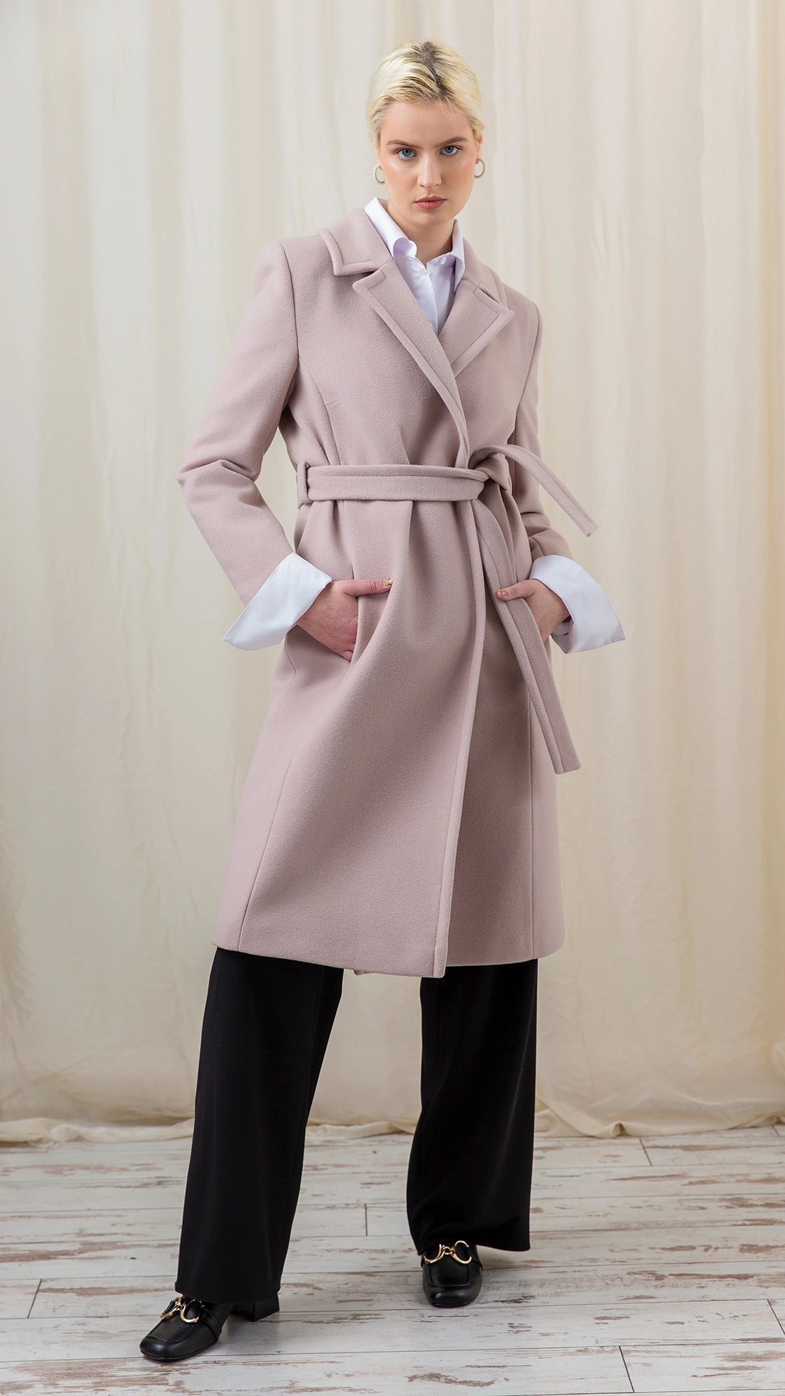 'Ash rose' classic coat