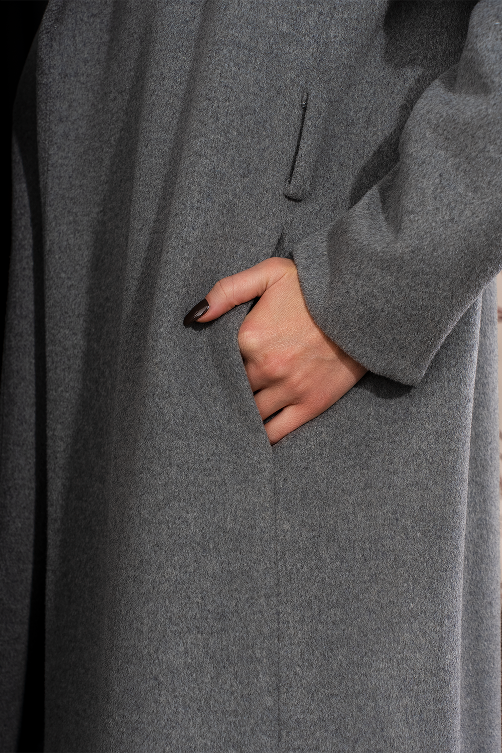 Šviesiai pilkas paltas "Aura Forte"