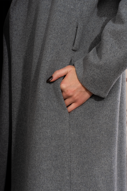 Šviesiai pilkas paltas "Aura Forte"