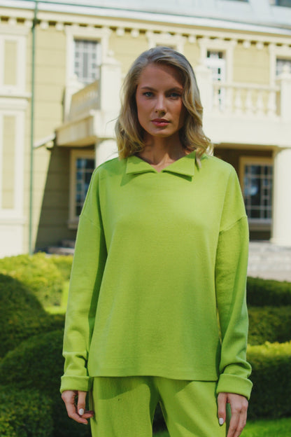 Merino vilnos kostiumėlis "Pistachio"